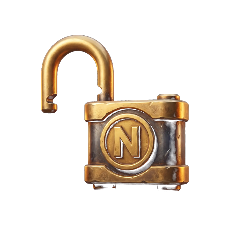 Unlocked padlock